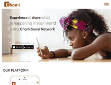 Tablet Screenshot of chomi.co.za